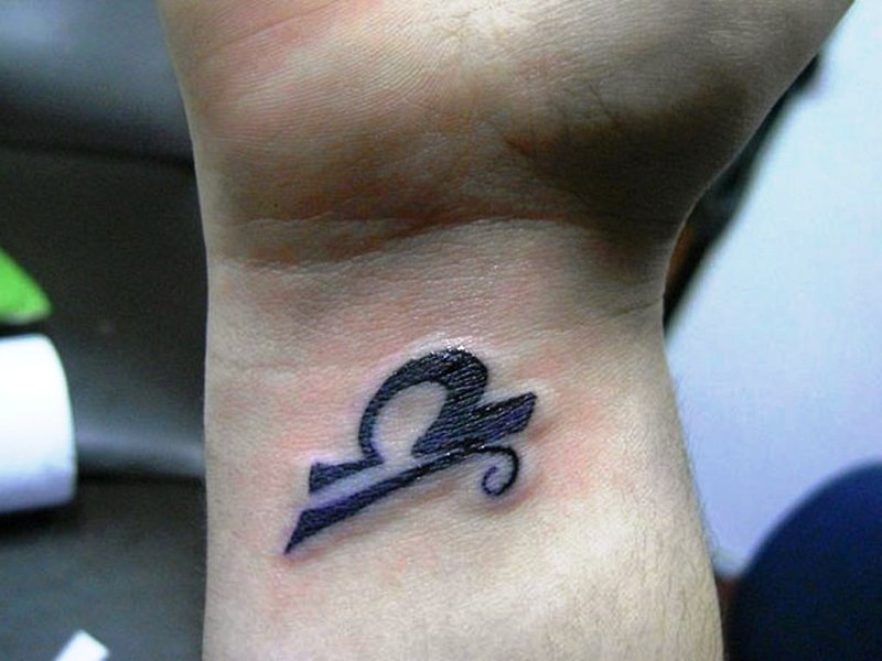 Adorable Libra Wrist Tattoo