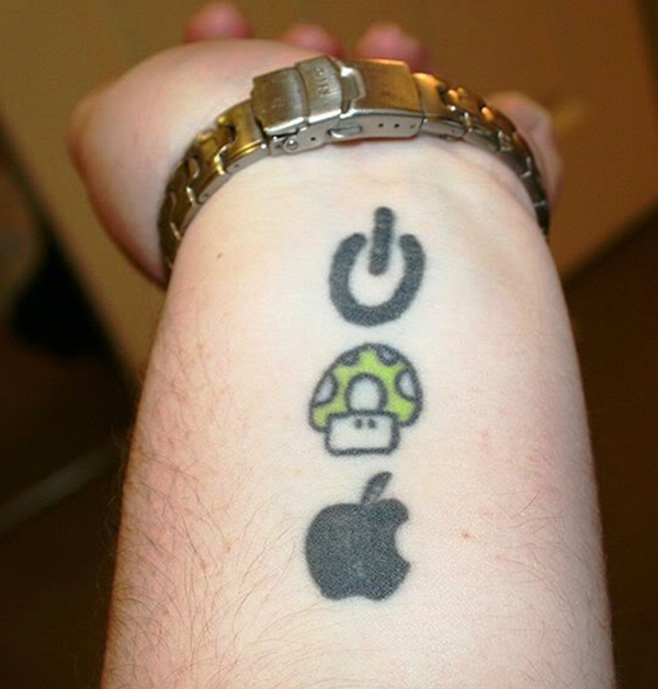 Apple Logo Tattoo