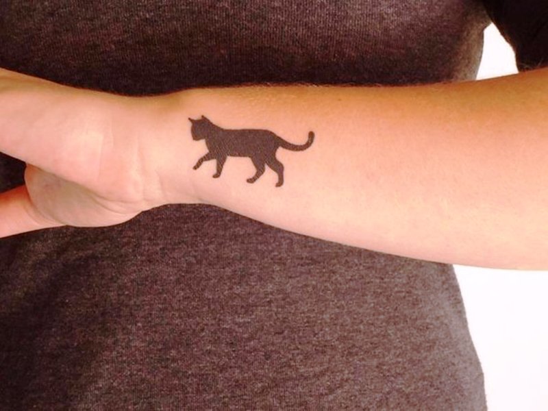 Black Tiger Tattoo On Wrist