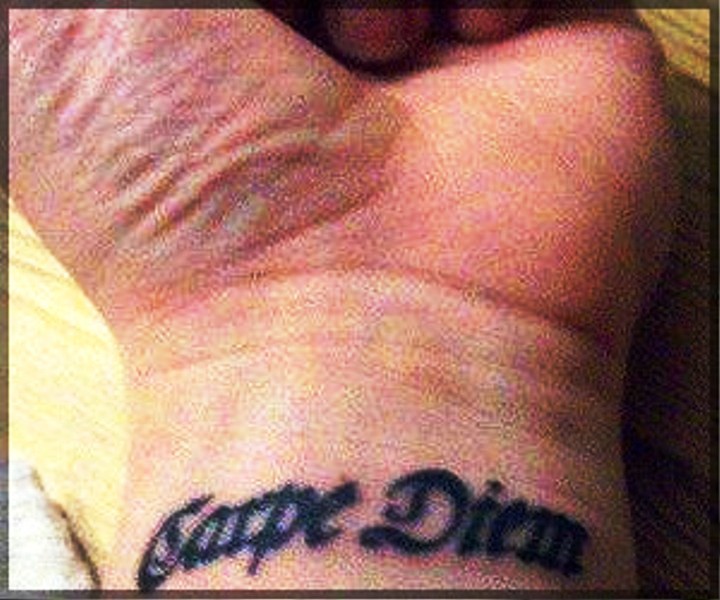 Carpe Diem Tattoo On Wrist Image