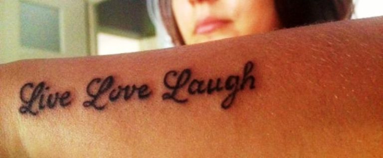 16 Live Laugh Love Wrist Tattoos - Wrist Tattoo Designs