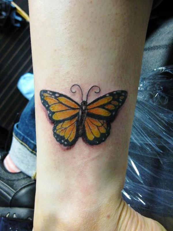 54 Brilliant Butterfly Wrist Tattoos - Wrist Tattoo Designs