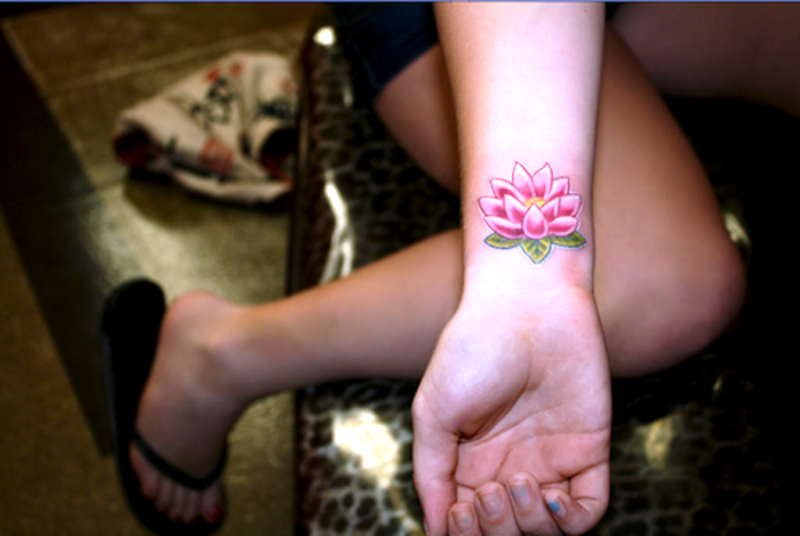 Pink Lotus Tattoo