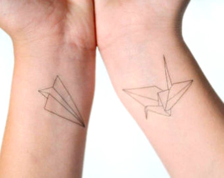 Simple Plane Tattoo Design