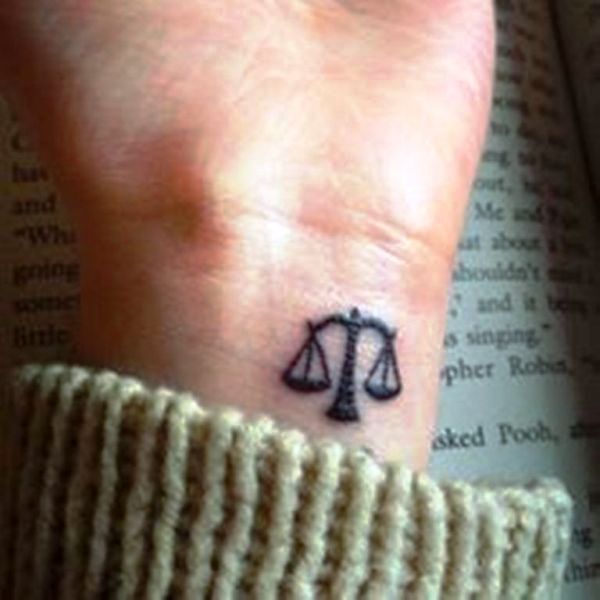 Sweet Libra Tattoo On Wrist