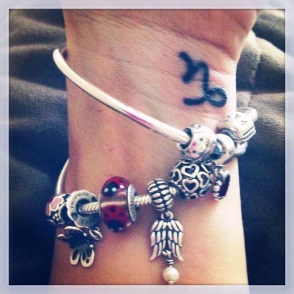 Sweet Capricorn Tattoo On Wrist