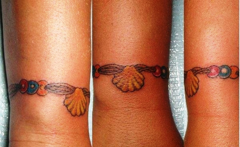 Sweet Seashell Tattoo On Wrist