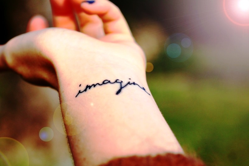 Wonderful Imagine Wrist Tattoo