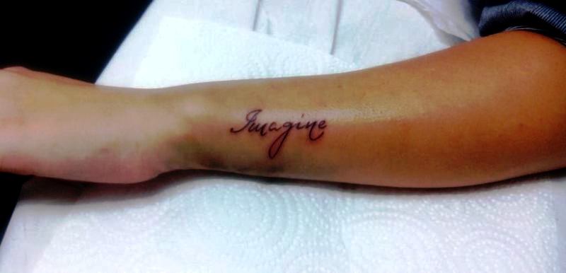 Wonderful Imagine Wrist Tattoo