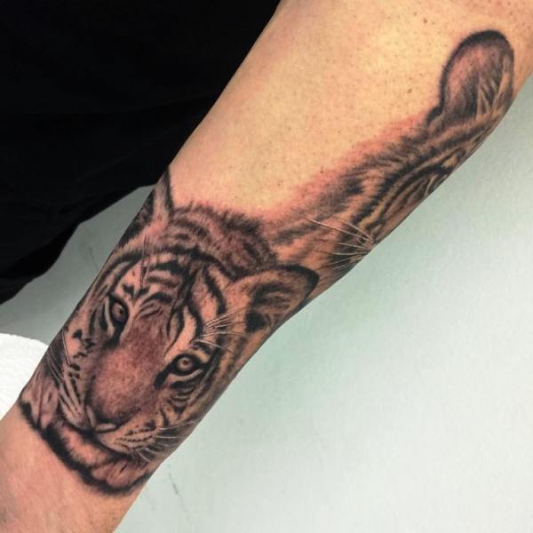 Wrist Tiger Tattoo