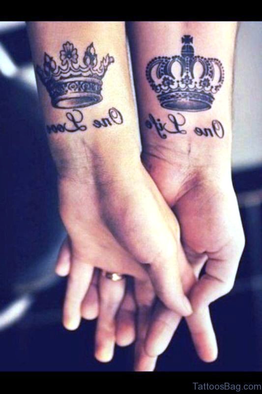 59 Awesome Crown Wrist Tattoos - Wrist Tattoo Designs